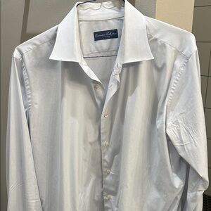 Executive Collection Men's Classic White Dress Shirt